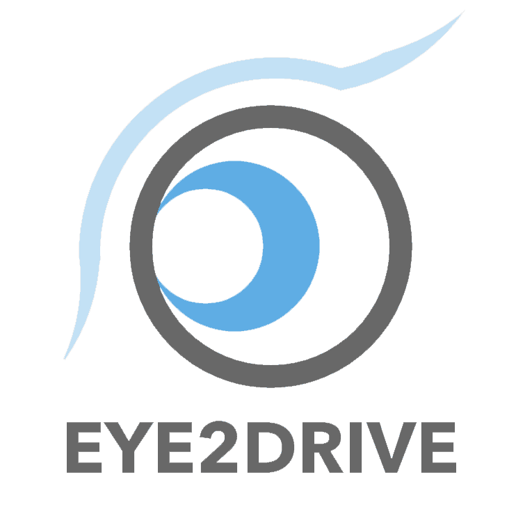 Official EYE2DRIVE logo. Square version
