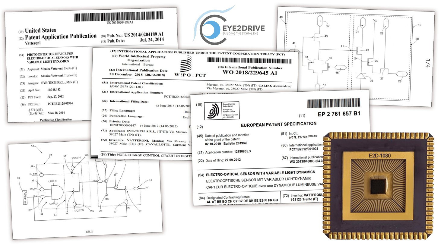 EYE2DRIVE vision sensor is based on a large collection of international patents owned by the company.